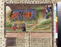 Charles V le Sage attendant le corps de Jean II le Bon (Francais 2663, fol. 258)